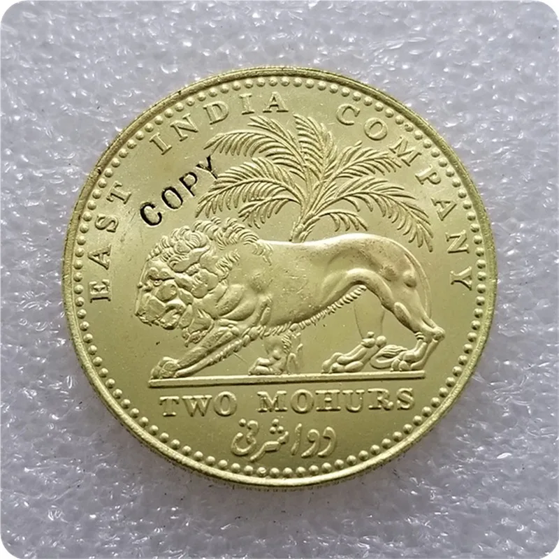 1835 г. Восточная британская компания в Индии Золотая копия монет | Дом и сад