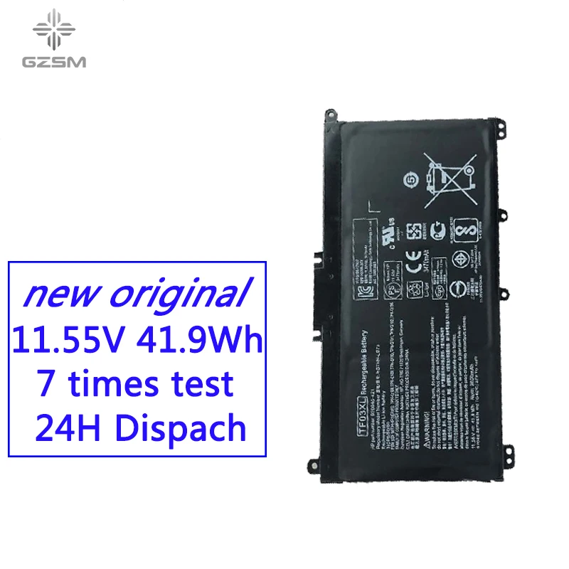 GZSM Аккумулятор для ноутбука TF03XL HSTNN-LB7J Аккумулятор для ноутбука HSTNN-LB7X для hp Pavilion 15-CD 920046-421 920070-855 аккумулятор