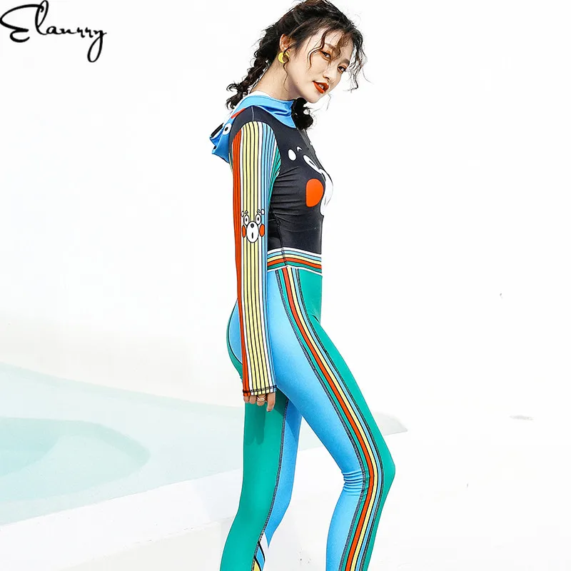Women Rashguards Long Sleeves Pants Summer Surfing Suits Full Body High Quality Swimwear Girl Bathing Maillot | Спорт и развлечения