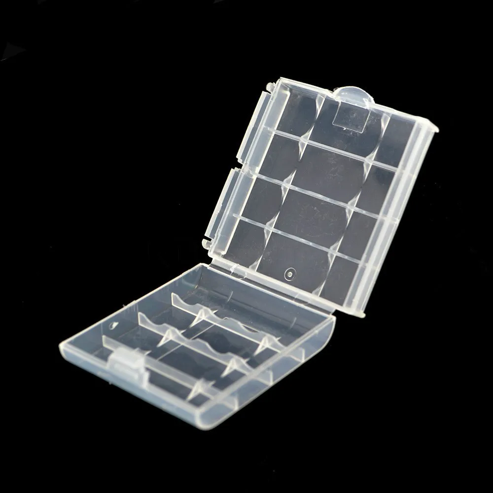 1 pcs Colorful Safe Battery Storage Box aa Battery Case Holder 4 pcs AA AAA Batteries Hard Plastic Battery Container 14500 10440 images - 6