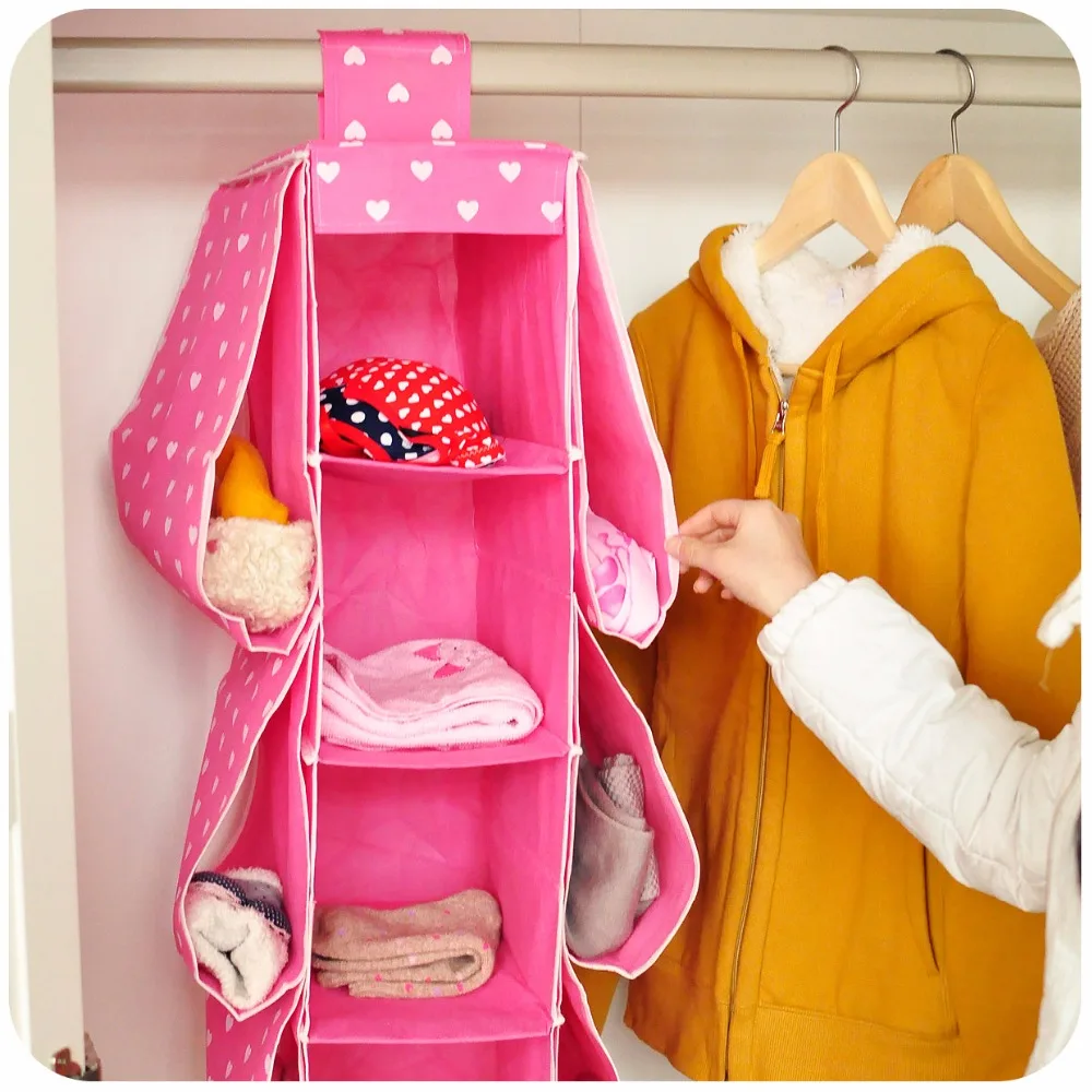 4 слоя нетканая большая сумка для хранения карманы многослойная подвесная