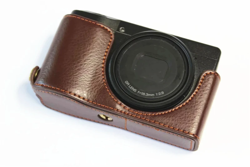 Натуральная коровья кожа половина тела чехол для камеры Ricoh GRIII GR3 GR 3 с батарейным