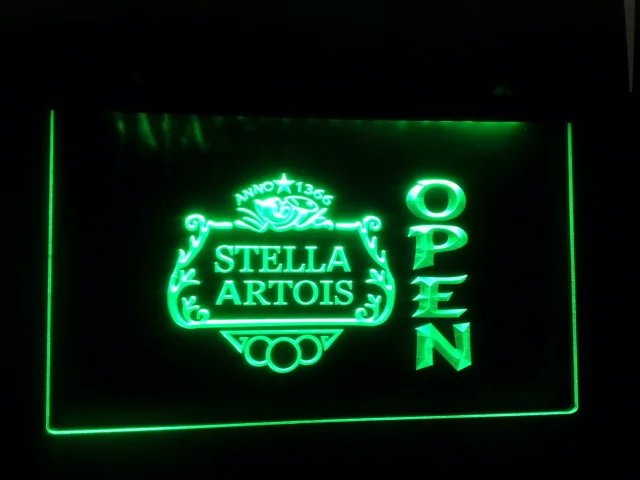 B38 Stella Artois пива открытый бар светодиодный неоновый светильник знак|sign led|signs opensign