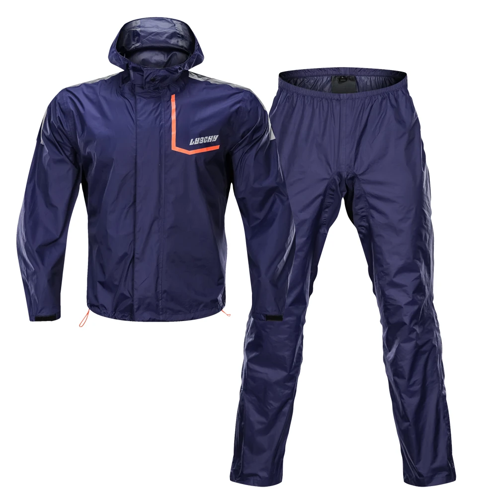 LYSCHY 2019 Fashion Motorcycle Rider Raincot Reflective large size rain coat outdoor sport suit Impermeable Motociclista | Автомобили и