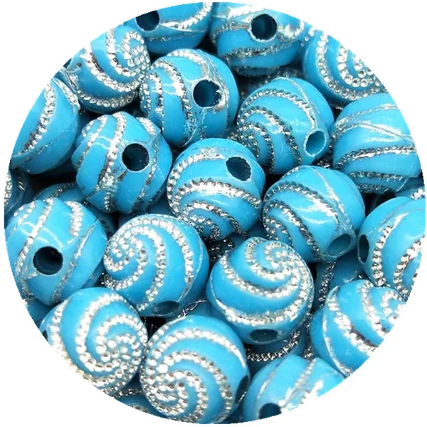 8mm 100pcs 100 шт./лот 8 мм дешевые горячие модные бусины 11 цветов акриловые бусины для браслета ожерелье DIY Аксессуары Круглый спиральный узор подарок - Цвет: 8mm 100pcs