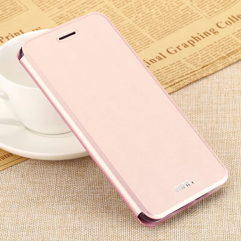 rose gold Чехол для redmi note 5 pro, чехол для note 5pro, флип-чехол MOFI для xiaomi redmi note 5, полный Чехол, флип-кожаный чехол для note 5 global cover - Цвет: rose gold