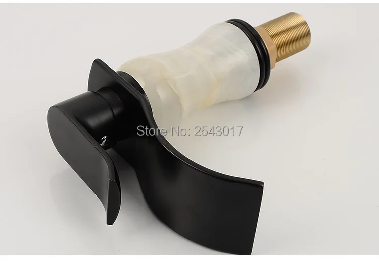 Смеситель для ванной комнаты мраморный кран черный бронзовый белый камень