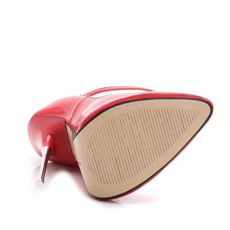 Туфли LLXF женские на шпильке 16 см пикантные туфли-лодочки тонком высоком каблуке с