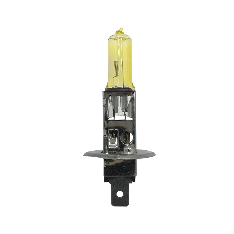 Eliteson 2 шт./лот 12 V 55 W фар автомобиля Лампа 6000 K H1 Галогенные желтый H1 лампы кварцевые Стекло авто свет супер белый - Испускаемый цвет: YELLOW