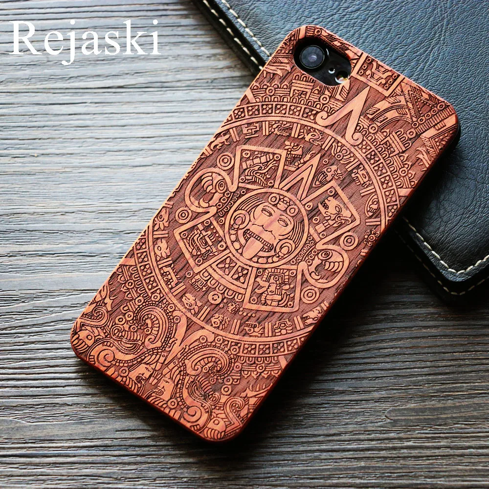 Винтажный Деревянный чехол Dragon Eagle Horse для Iphone 6 6s 8 Plus 7 7Plus X 5 9 SE жесткий защитный