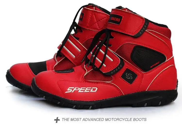 

Мягкие мотоциклетные ботинки, байкерские водонепроницаемые скоростные мотоботы, мужские ботинки для мотокросса, нескользящая мотоциклетн...