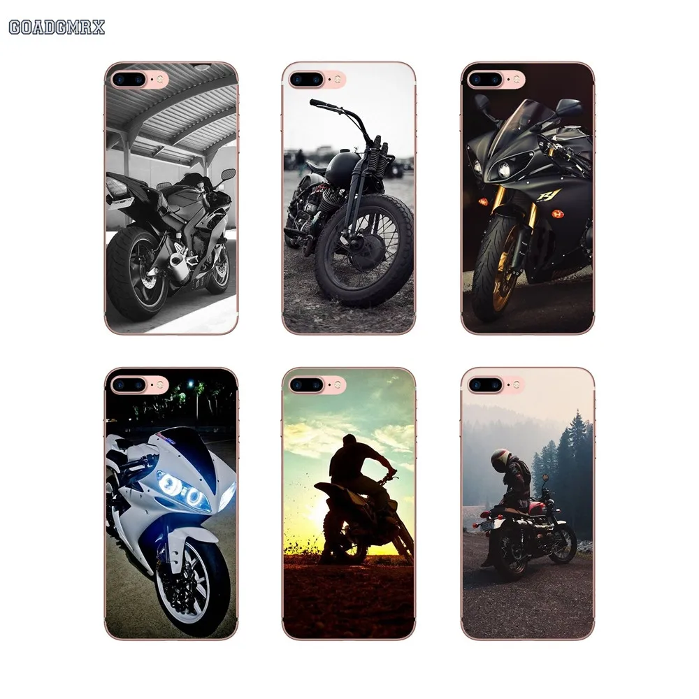 Популярные мотоциклетные черные мягкие прозрачные чехлы для iPhone 6 6S 7 8 Plus X XS MAX XR 4