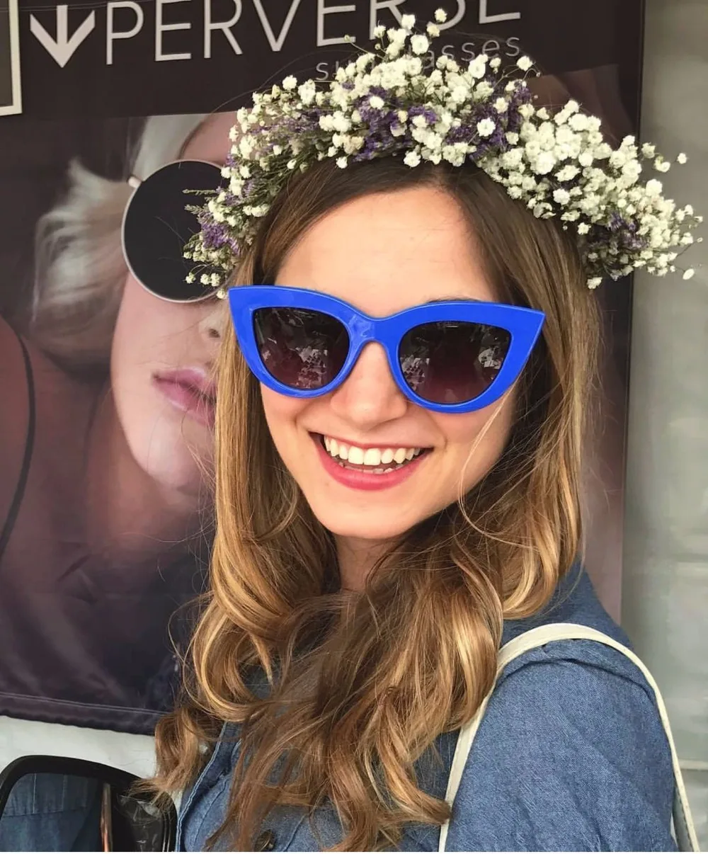 Женские солнцезащитные очки кошачий глаз черные и желтые брендовые дизайнерские