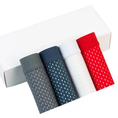 E set 4pcs 4 шт./лот, нижнее белье, боксеры для мужчин, прозрачные мужские трусы, шорты, дышащие мужские боксеры, брендовые бамбуковые трусы, мужские сексуальные трусы - Цвет: E set 4pcs