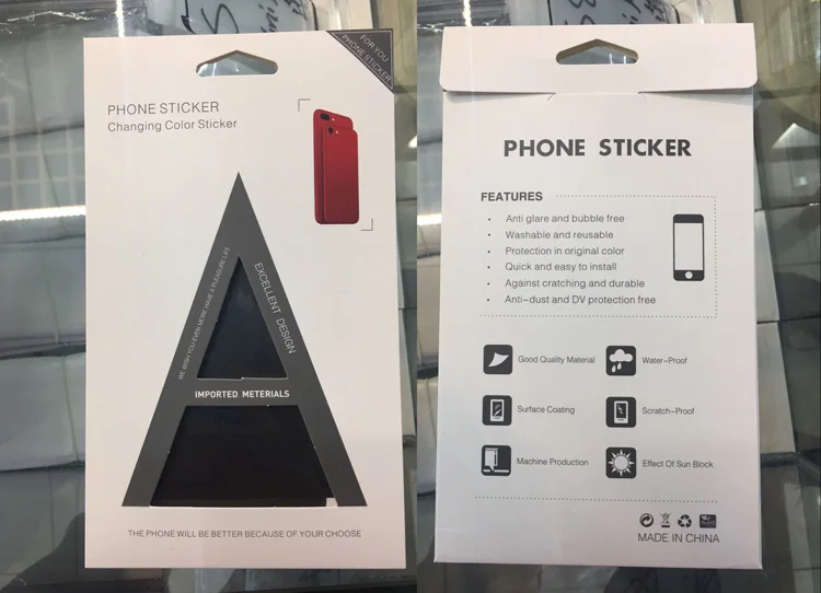 500 шт./лот оптовая продажа наклеек на заднюю панель iPhone 5 7 7Plus 6 6SP тонкая защитная