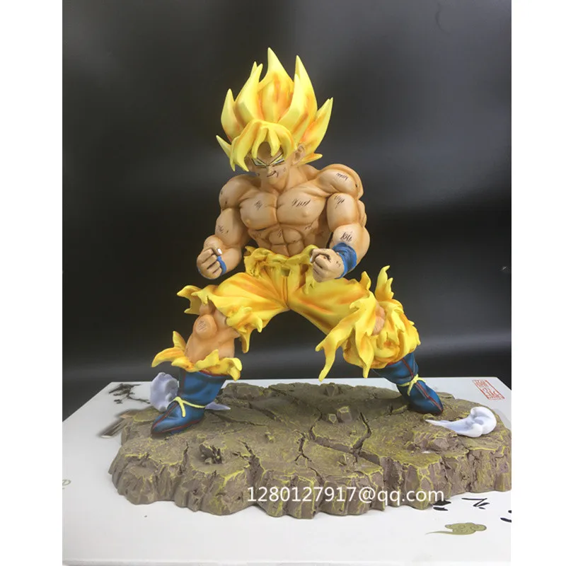 26 см статуя Dragon Ball Z Сон Гоку Супер сайян Gk 1/6 полноразмерная портретная фигурка из
