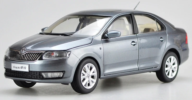 

Модель литая автомобиля 1:18 для Skoda Rapid 2014 Sedan, коллекция миниатюрных игрушечных автомобилей из сплава, Gitfs