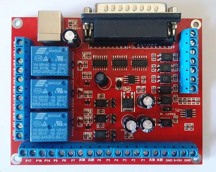 Плата интерфейса гравировального Станка MACH3 плата DIY ЧПУ 6 осей ШИМ шпинделя|spindle