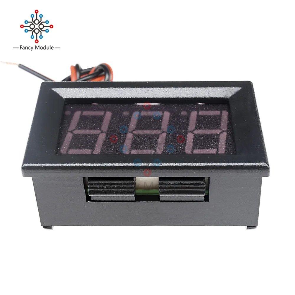 Diymore 0,5" светодиодный цифровой дисплей постоянного тока 4-30 в 10 А измеритель напряжения тока тестер с синим и красным/красным светодиодный цифровой амперметр вольтметр