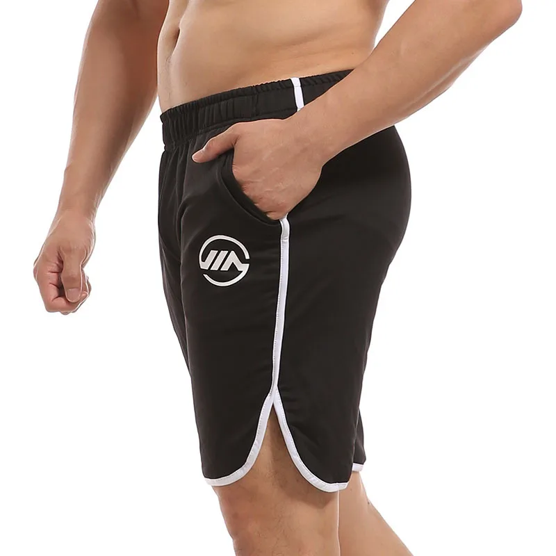 New Men Fitness Bodybuilding Shorts Man Summer Gyms Workout Male Breathable Mesh Quick Dry Sportswear Jogger Beach Short Pants