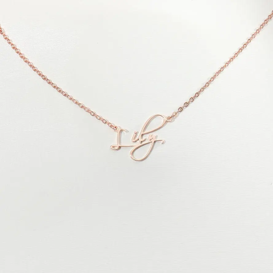 Любое индивидуальное ожерелье с именем клиента женское из нержавеющей стали