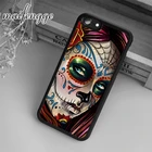 Maifengge мексиканский череп Девушка художественный чехол для iPhone 5 6 6s 7 8 plus X XR XS max 11 12 13 Pro Samsung Galaxy S7edge S8 S9 S10