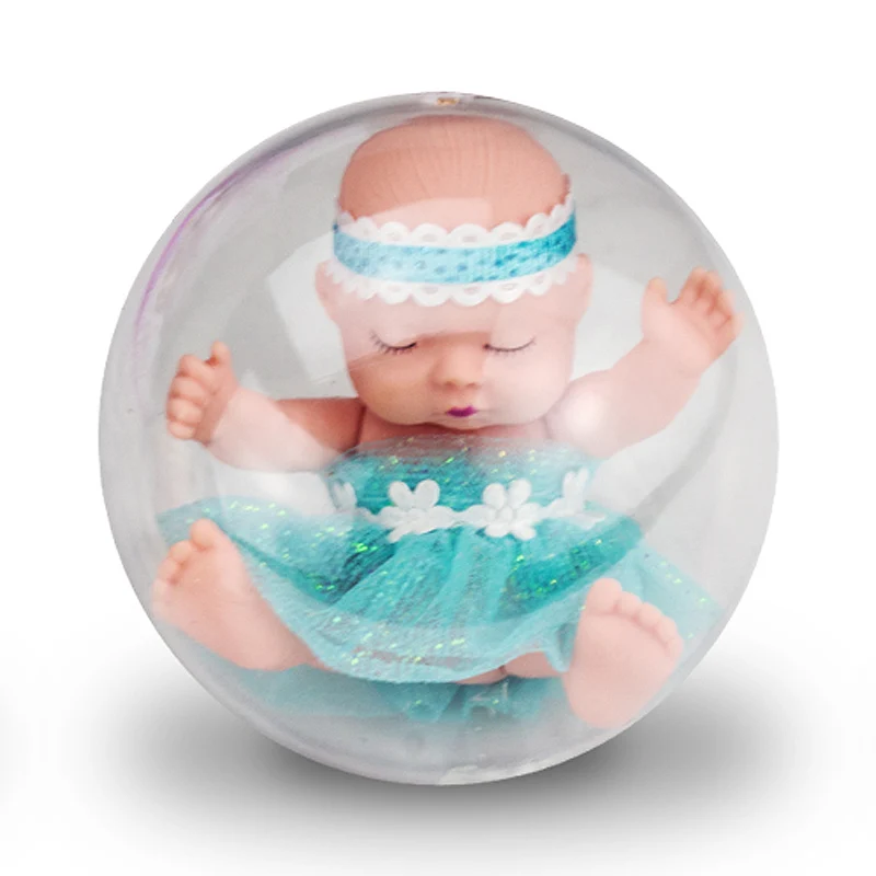 1PCS Спящий ребенок реборн Bebe кукла мяч защитная оболочка прекрасный ручной работы реалистичные детские куклы для девочек и мальчиков силиконовая принцесса игрушка для детей - Цвет: 1PCS