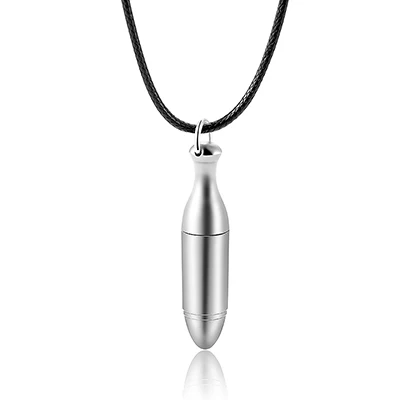 Silver2 MUB-Fashion Mini 1 мл алюминиевые духи бутылка ожерелье с пулей с цепочкой кулон для дам многоразовые ролл-на бутылки подарки - Цвет: Silver2