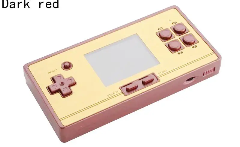 Dark red Игровой консоли 8 бит ретро мини карманные Ручные игры встроенный 600 классические игры лучший подарок для ребенка ностальгические плеер - Цвет: Dark red