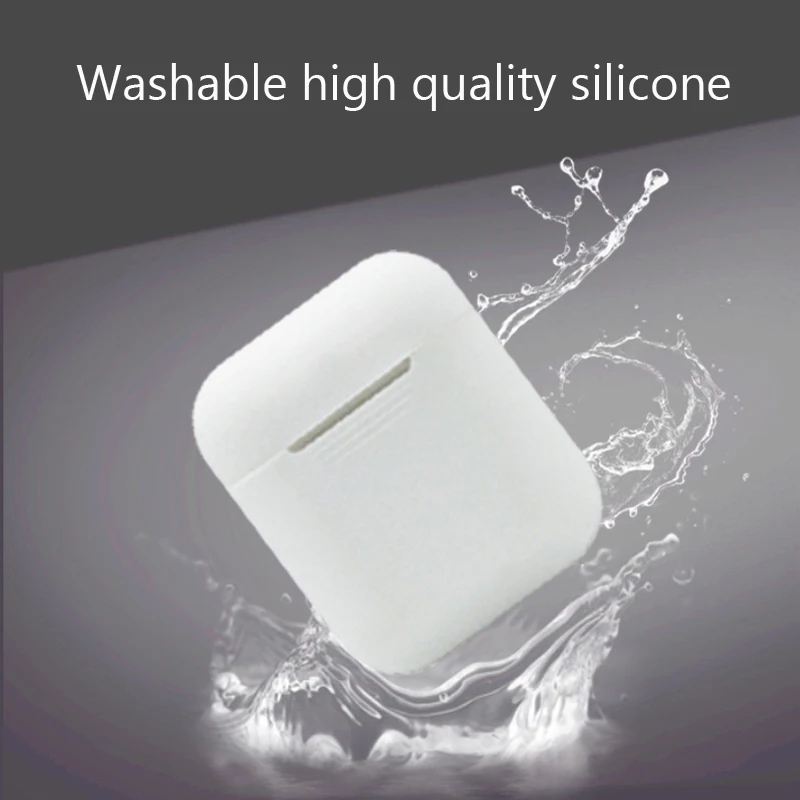 Беспроводной bluetooth чехол для наушников силиконовый Полная защита ультра тонкий