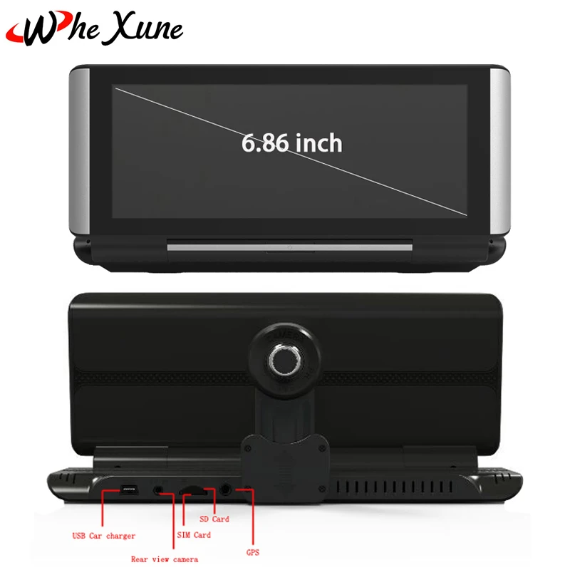 WHEXUNE 6 86 дюймов 3g/4 г Android 5 1 Видеорегистраторы для автомобилей Камера gps Full HD 1080 P WI FI