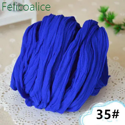 35 Deep Blue 5pcs 5 шт., растягивающийся нейлоновый чулок, цветок, сделай сам, материал для изготовления цветов, ручной работы, для рукоделия, для свадебной вечеринки, ручной работы, для рукоделия, венок, принадлежности - Цвет: 35 Deep Blue 5pcs
