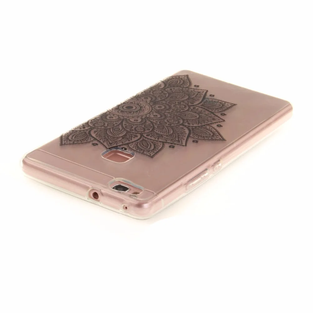 Fundas для Huawei P9 lite Case Силиконовые Мягкий Цветок TPU Крышка пункт Carcasas Coque Lite P9lite