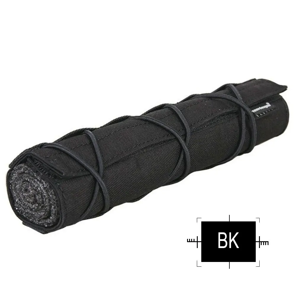 EMERSONGEAR 22 см подавитель крышка страйкбола Тактическая Военная стрельба глушитель быстросъемная крышка EM9330 - Цвет: BK