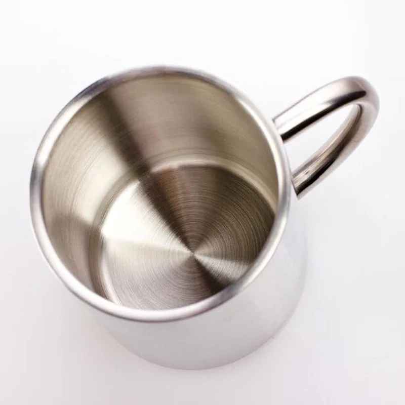 2 шт./компл. двухслойная кофейная кружка из нержавеющей стали термостойкая чашка