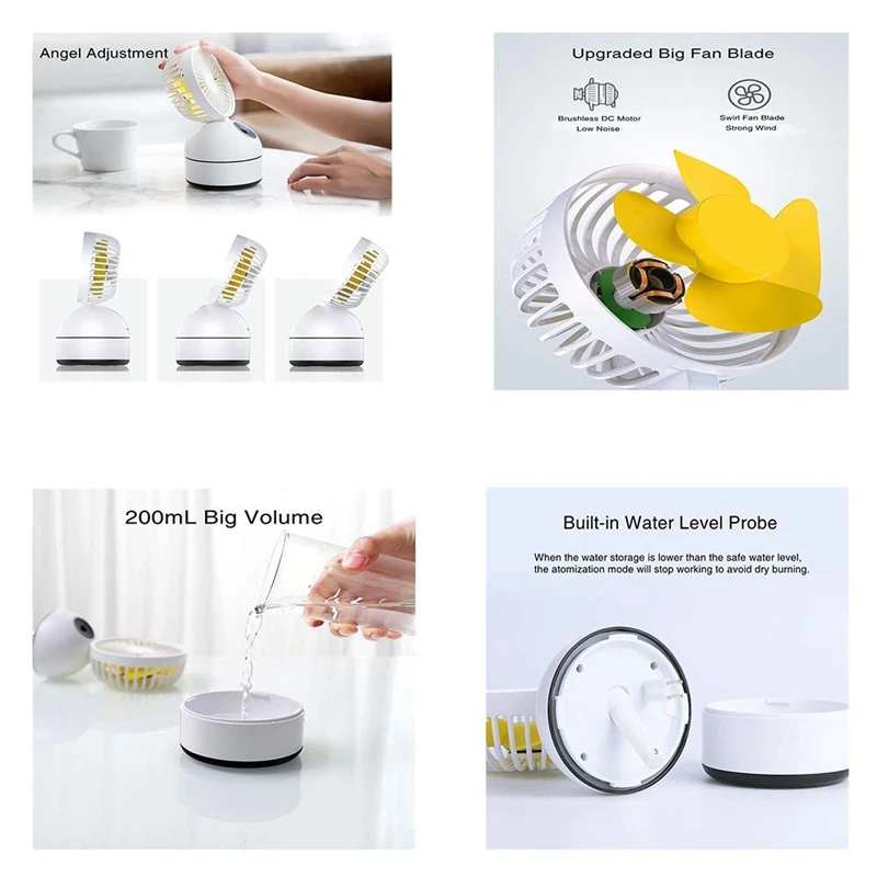 Usb спрей вентилятор портативный домашний офис Настольный увлажняющий наружный