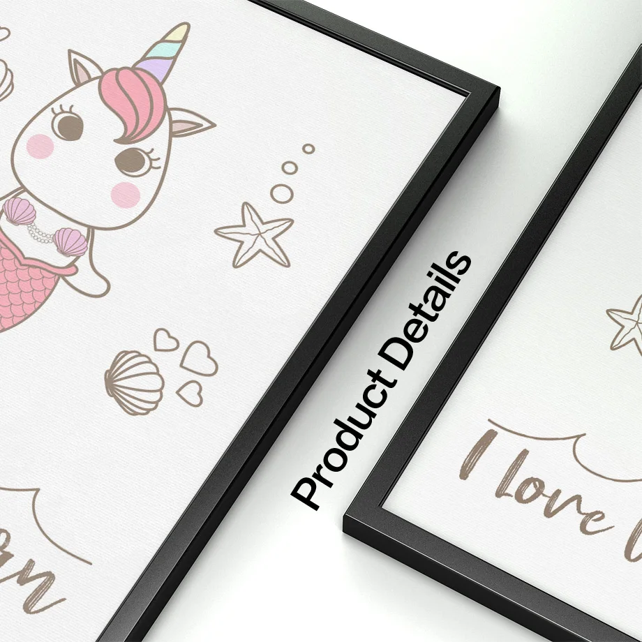 COLORFULBOY единорог животные плакат стена искусство печать скандинавские плакаты и