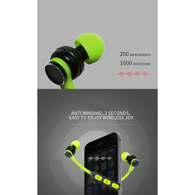 Dprui new Bluetooth headphone wireless Sports earphone support SD card with mic for phone iPhone xiaomi | Электроника