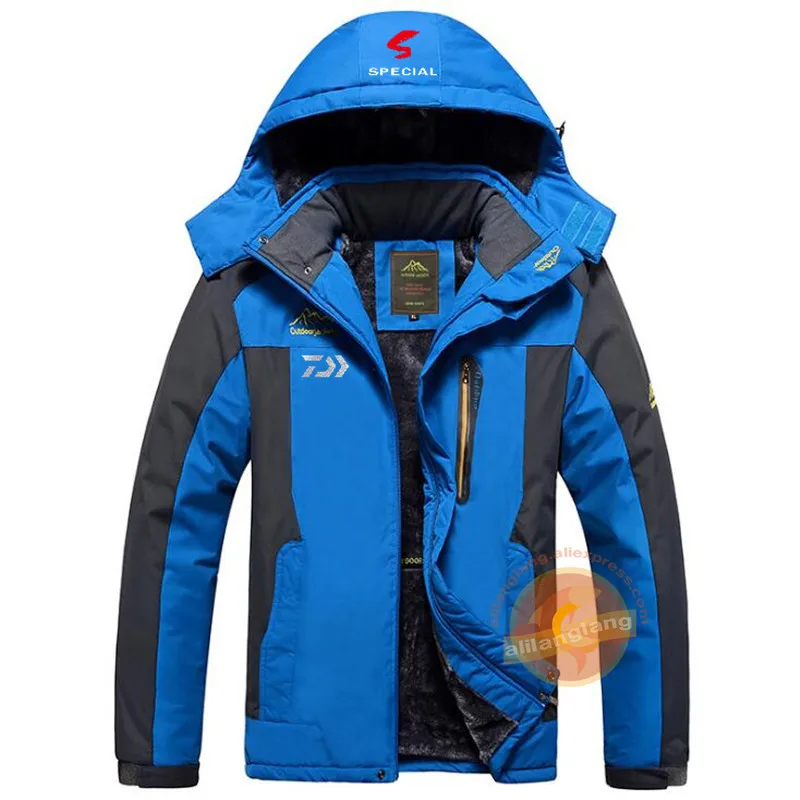 

Winter Autumn Winter Waterproof Warm Fishing Jackets Men Fleece Thick Outdoor Fishing Clothes 2019 New Fishing Clothing