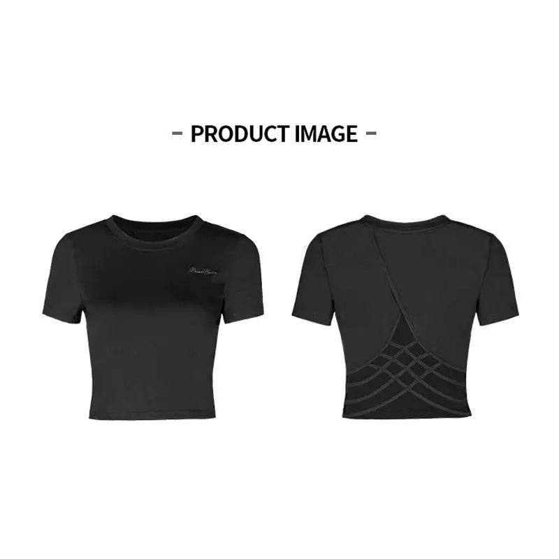 Женская футболка в стиле панк с открытой спинкой PT375|Футболки| |