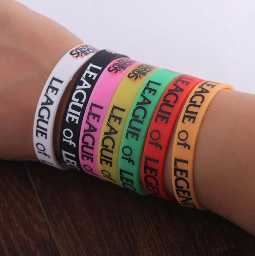 [LOL] Лига игр дешевые силиконовые браслеты с логотипом мягкие подарок для друга