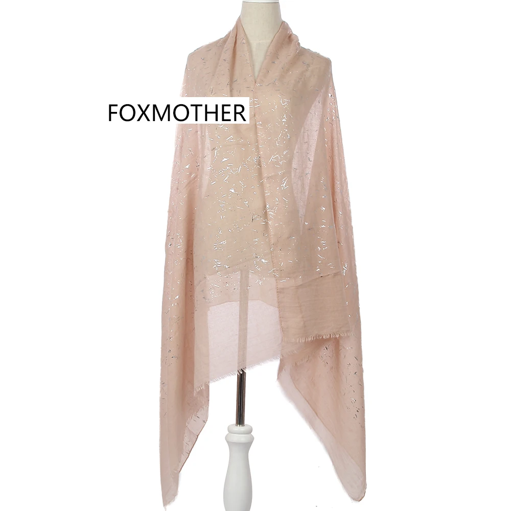 FOXMOTHER новый модный бренд розовый черный белый Фольга Серебряный граффити бахрома