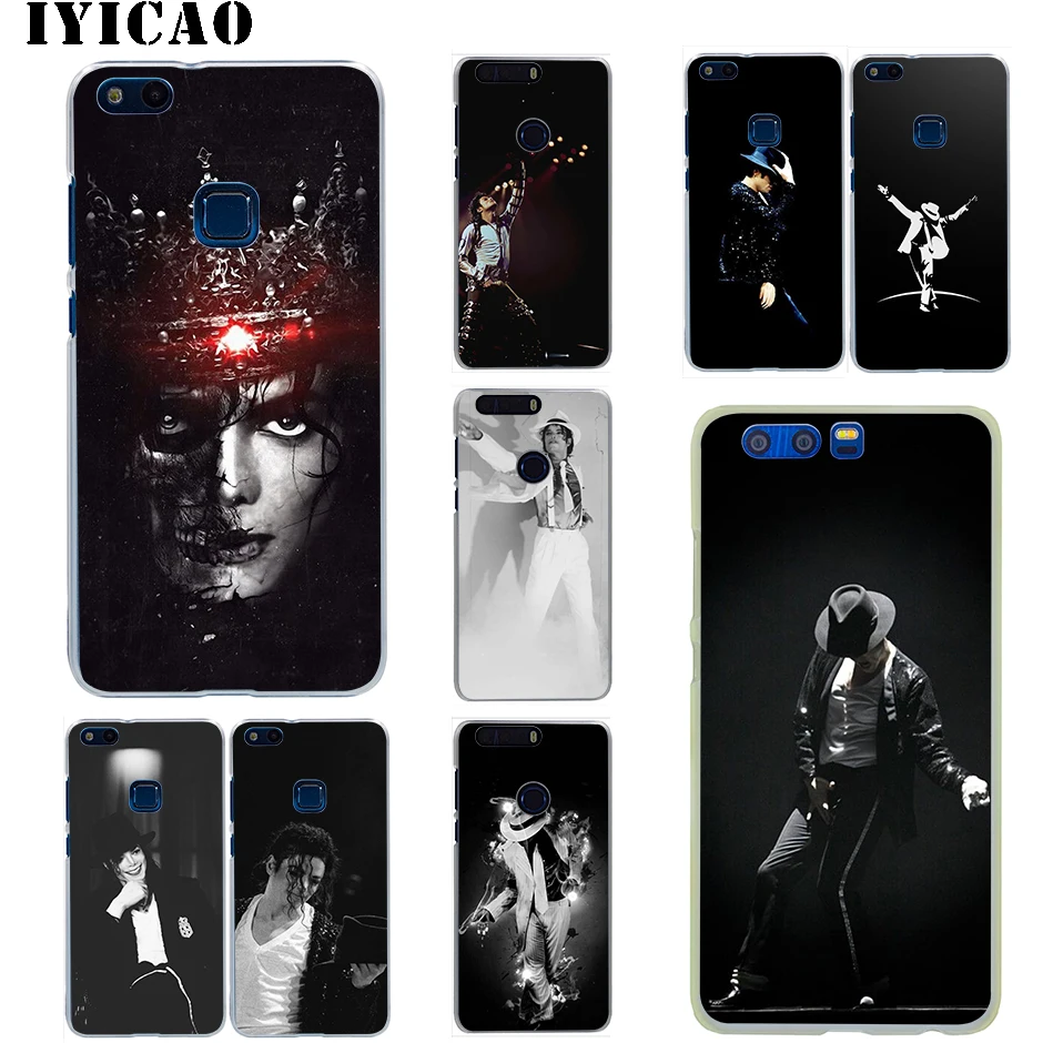 Жесткий чехол IYICAO michael jackson для Huawei Honor 6A 6C 7A 7C 7X 8 8X 9 10 20 9X Lite Pro Play Note View