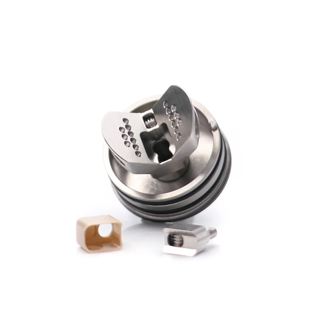 Original Hugsvape Theseus RDA atomizer easy single coil build deck rda 22mm support Squonker mod vs drop | Электроника