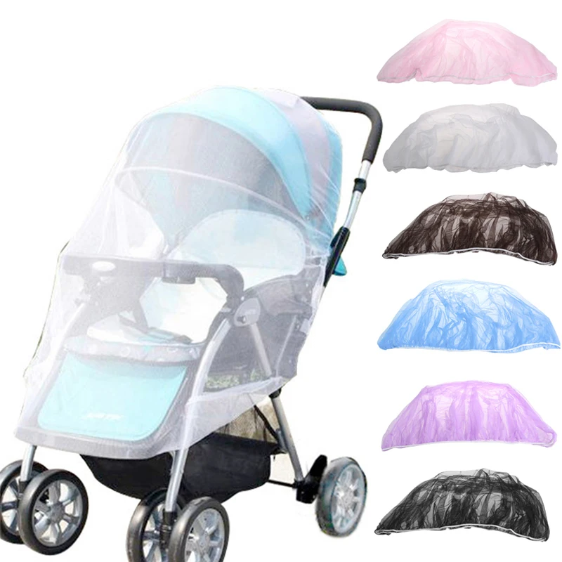 Red de cobertura completa para cochecito de beb&eacute;, mosquitera para silla de paseo, accesorios, 150cm-0
