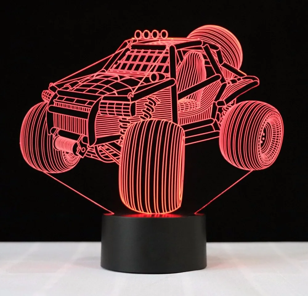 

Car Visual Led 3d Night Lights Usb Colorful Remote Baby Bedroom 3d Night Light Creative Gift Novelty 3d Lamp