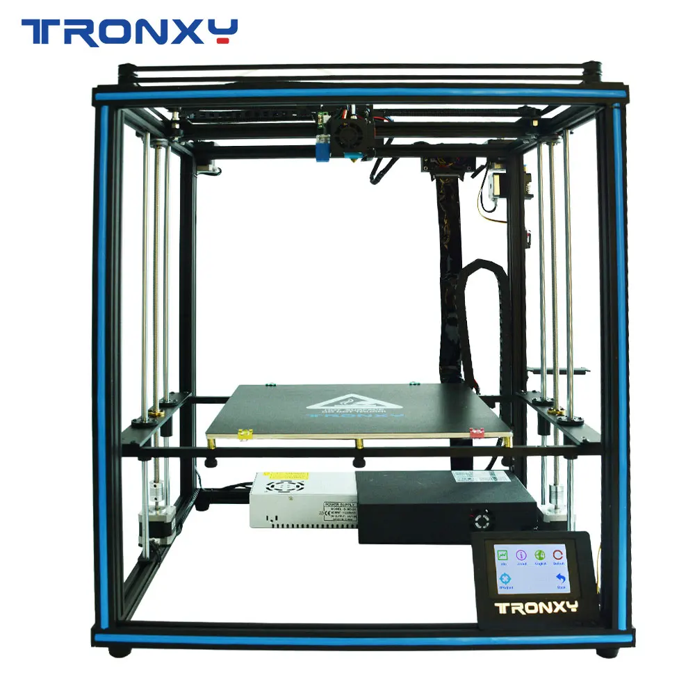 3D принтер TRONXY нового дизайна 24В с сенсорным экраном X5SA полностью Металлическая