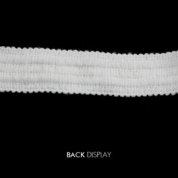 Вышитая бисером белая кружевная ткань плетеная аппликация аксессуары для шитья