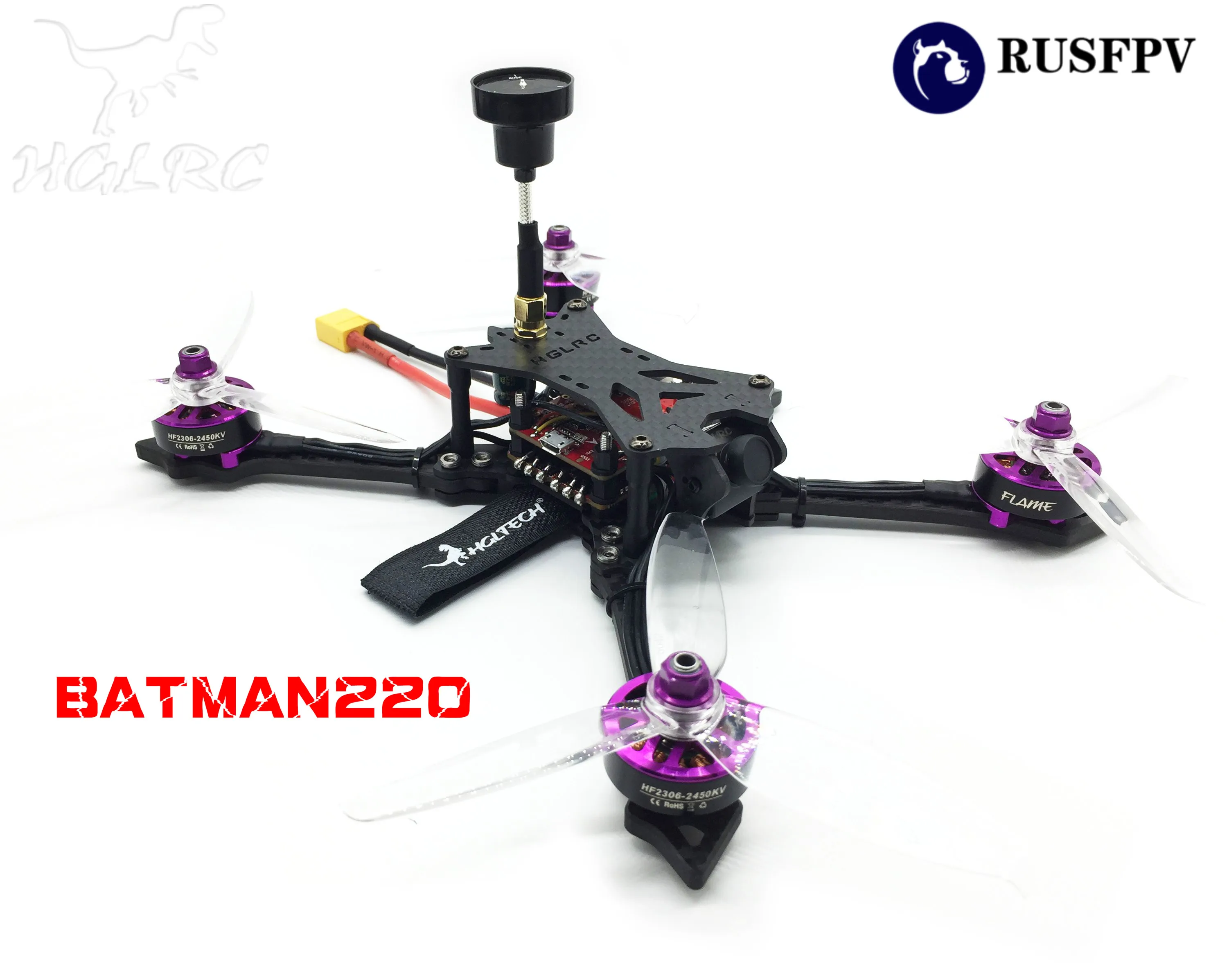 HGLRC BATMAN220 220 мм AIRBUS F4 OSD FPV RACING DRONE W/60A BL_32 ESC 48CH VTX 600TVL камера|Детали и аксессуары| |