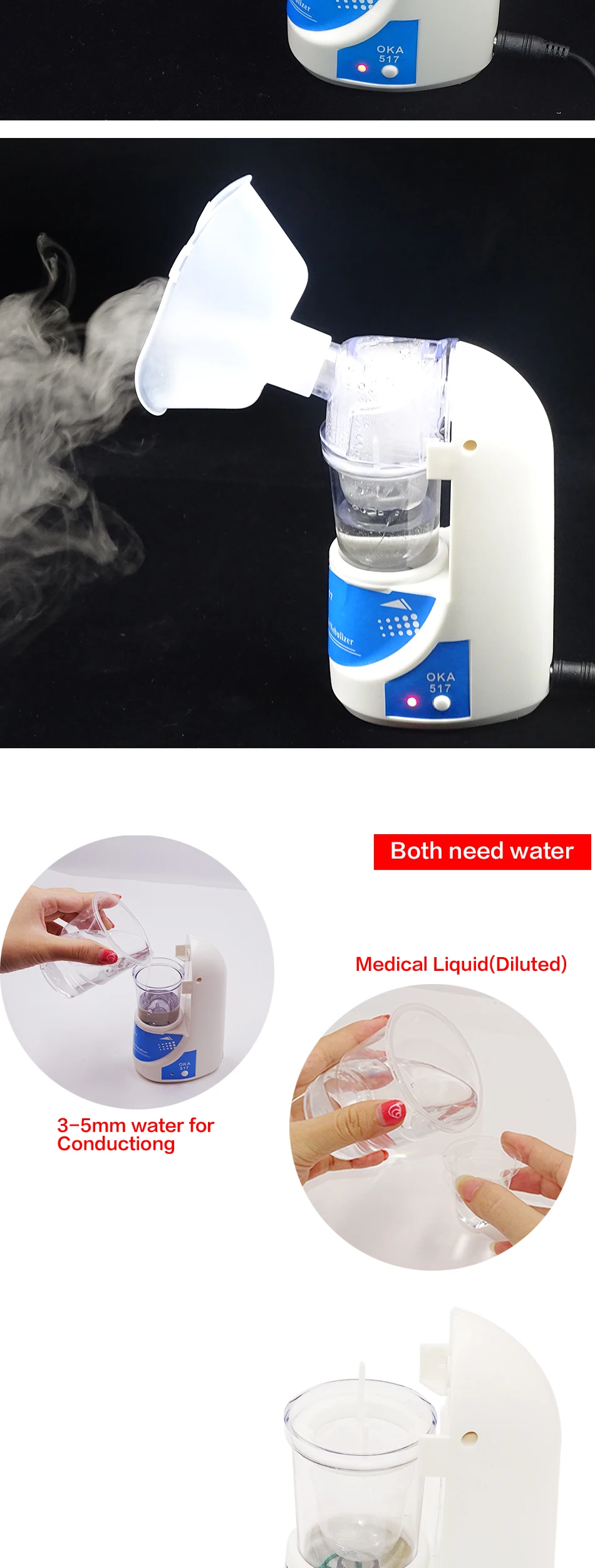 Beurha Medical Nebulizer Portable Mini Inhaler Ultrasonic Health Home Sprayer Children Adult Asthma Trachea Treatment Equipment
